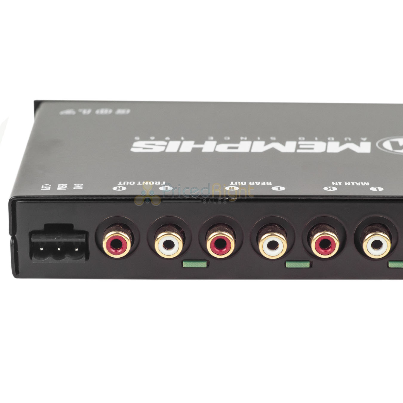 Memphis Audio 7 Band Graphic Equalizer Car Audio 8V Output AUX Input
